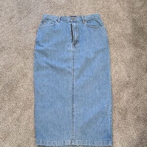 Vintage Gap Denim Maxi Skirt, Size 8